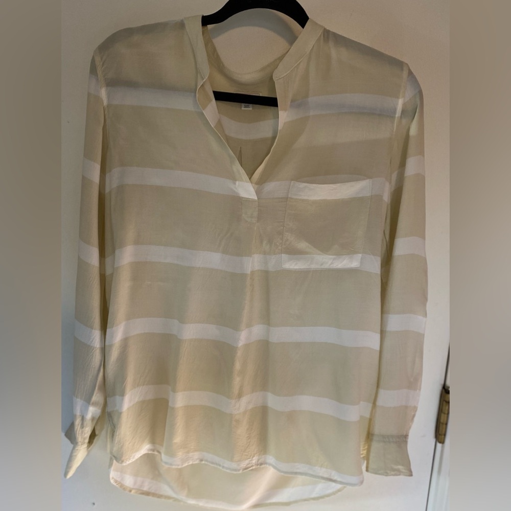 Gap Stripe Rayon Blouse